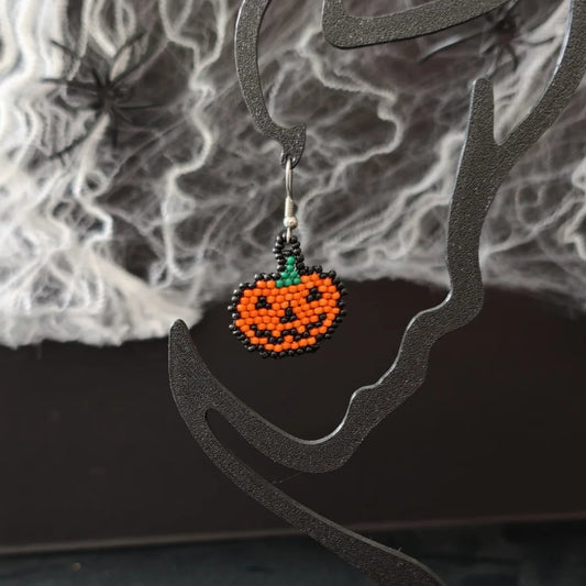 Halloween Små Perleøreringe