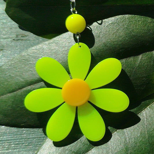 Farverige Flower Power Øreringe (flere farver)