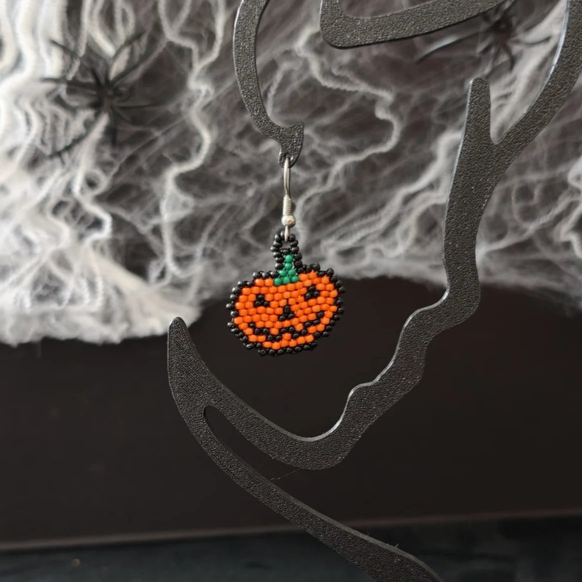 Halloween Små Perleøreringe