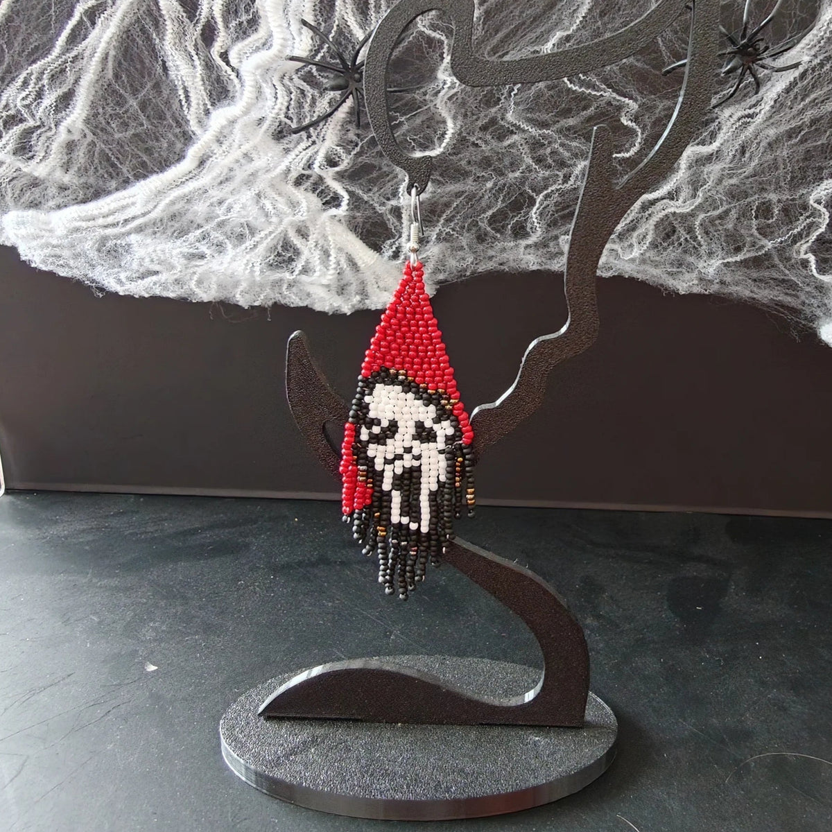 Halloween Fringe Perleøreringe - Lang