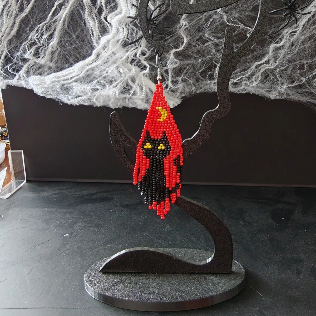 Halloween Fringe Perleøreringe - Lang