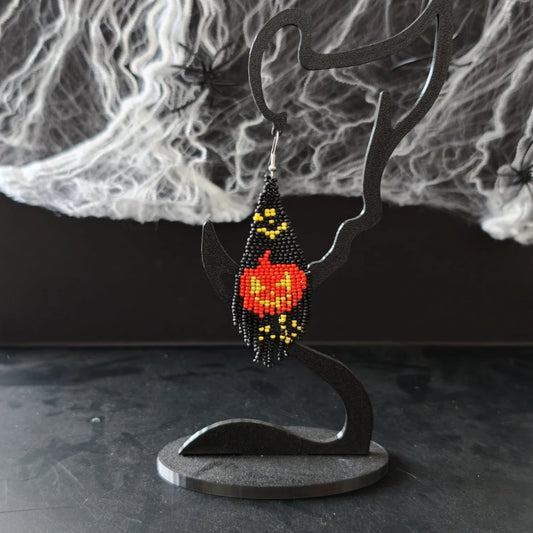 Halloween Fringe Perleøreringe - Lang