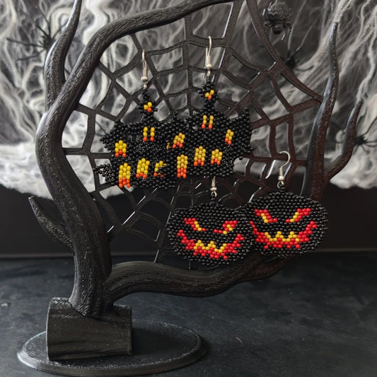 Halloween Store Perleøreringe