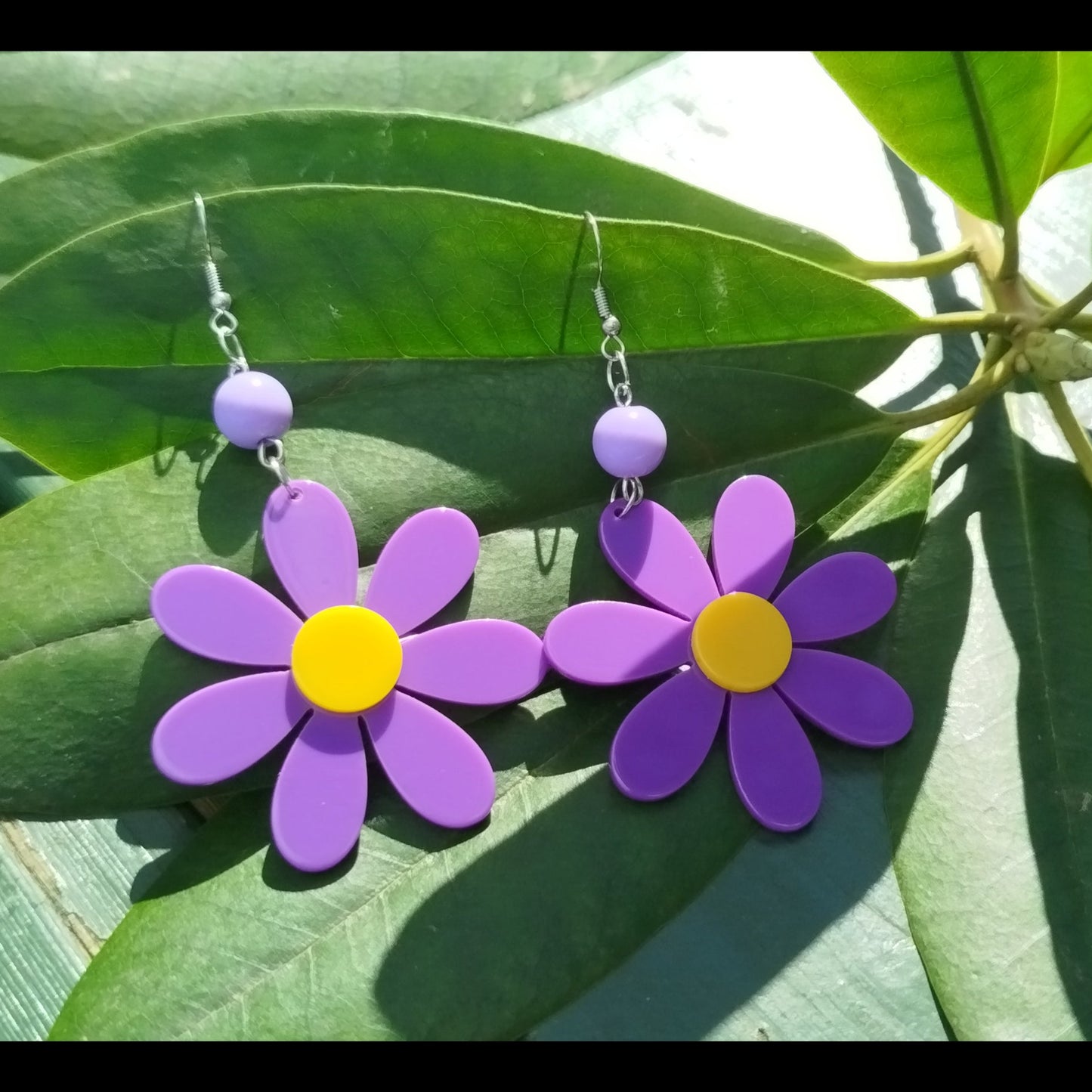 Farverige Flower Power Øreringe (flere farver)