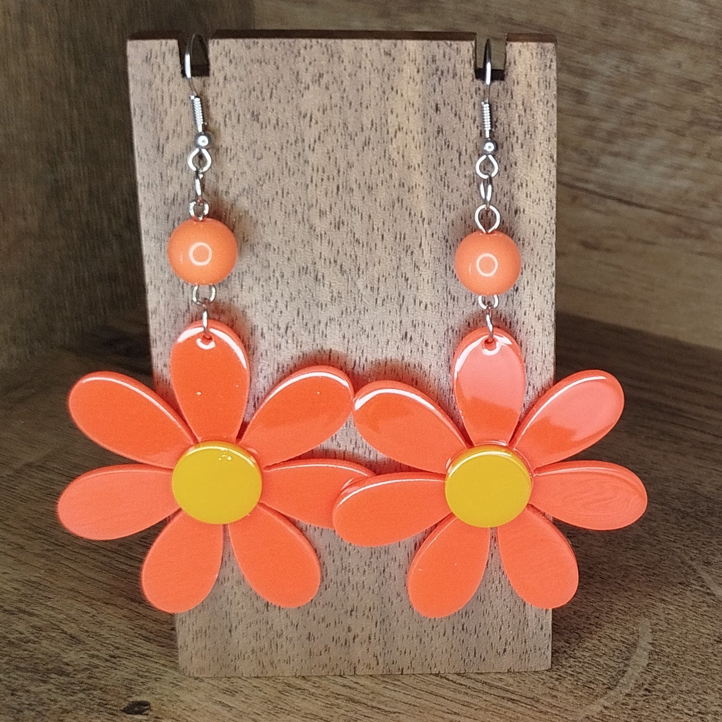 Farverige Flower Power Øreringe (flere farver)