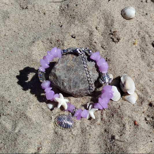 Sommerarmbånd med Hav-charms (flere farver)