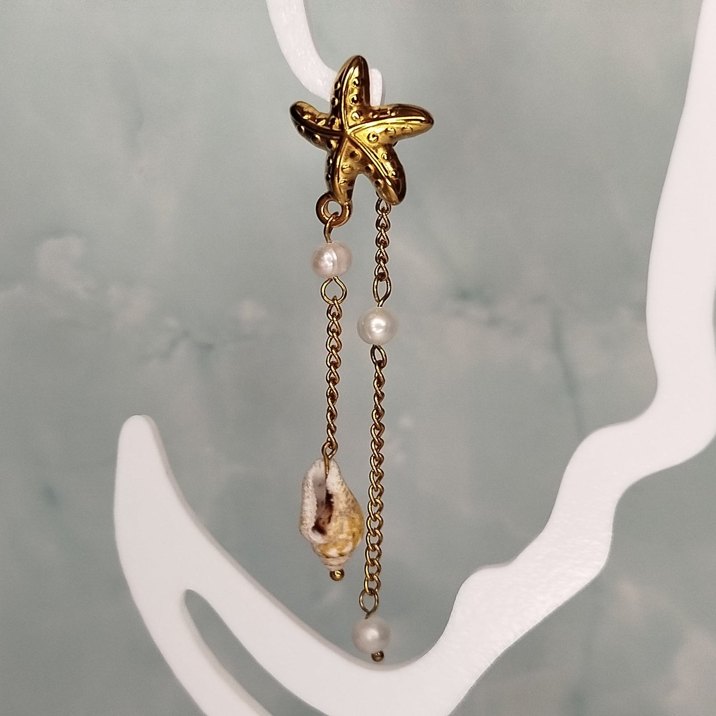 Starfish Drop Øreringe