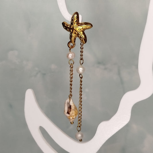 Starfish Drop Øreringe