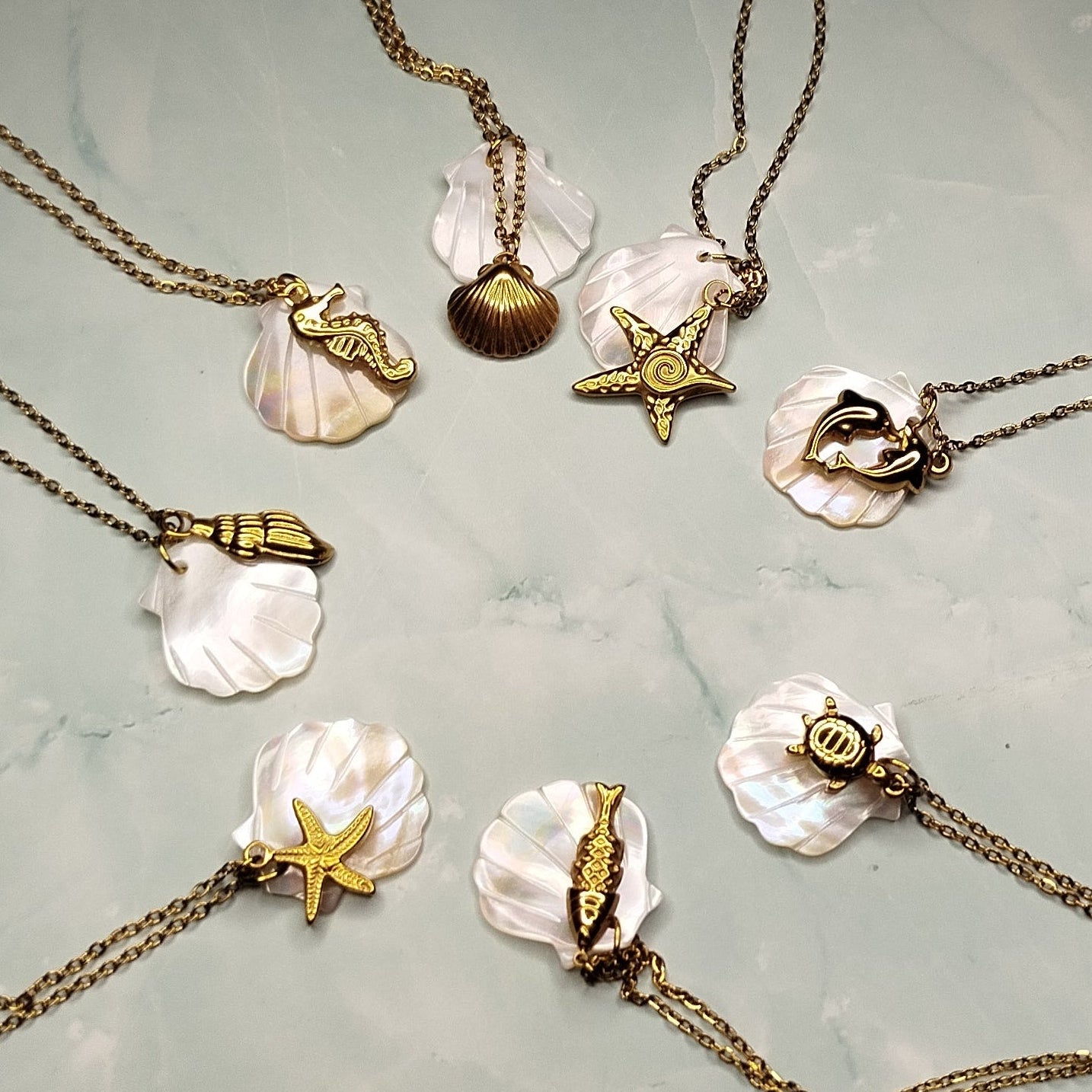 Mother of Pearl Halskæde