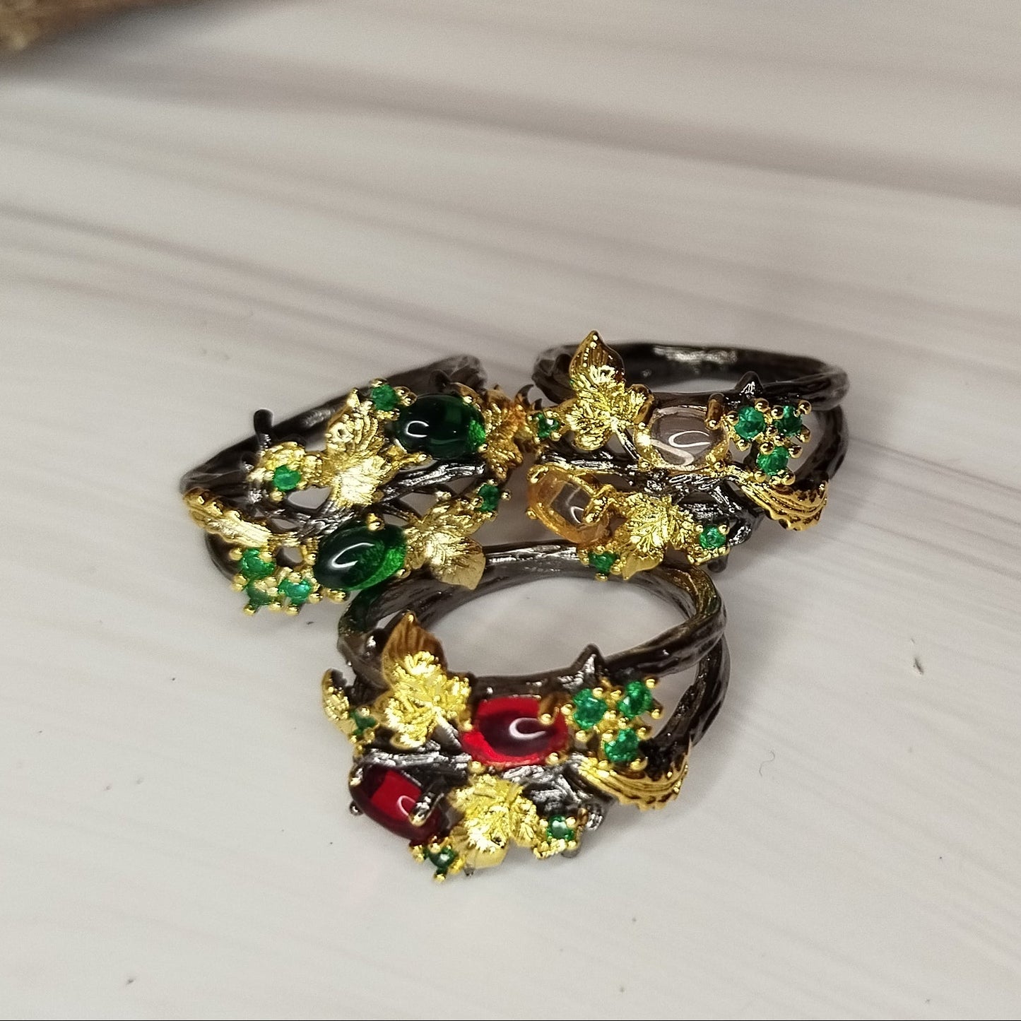 Enchanted Woods Golden Ivy Ring