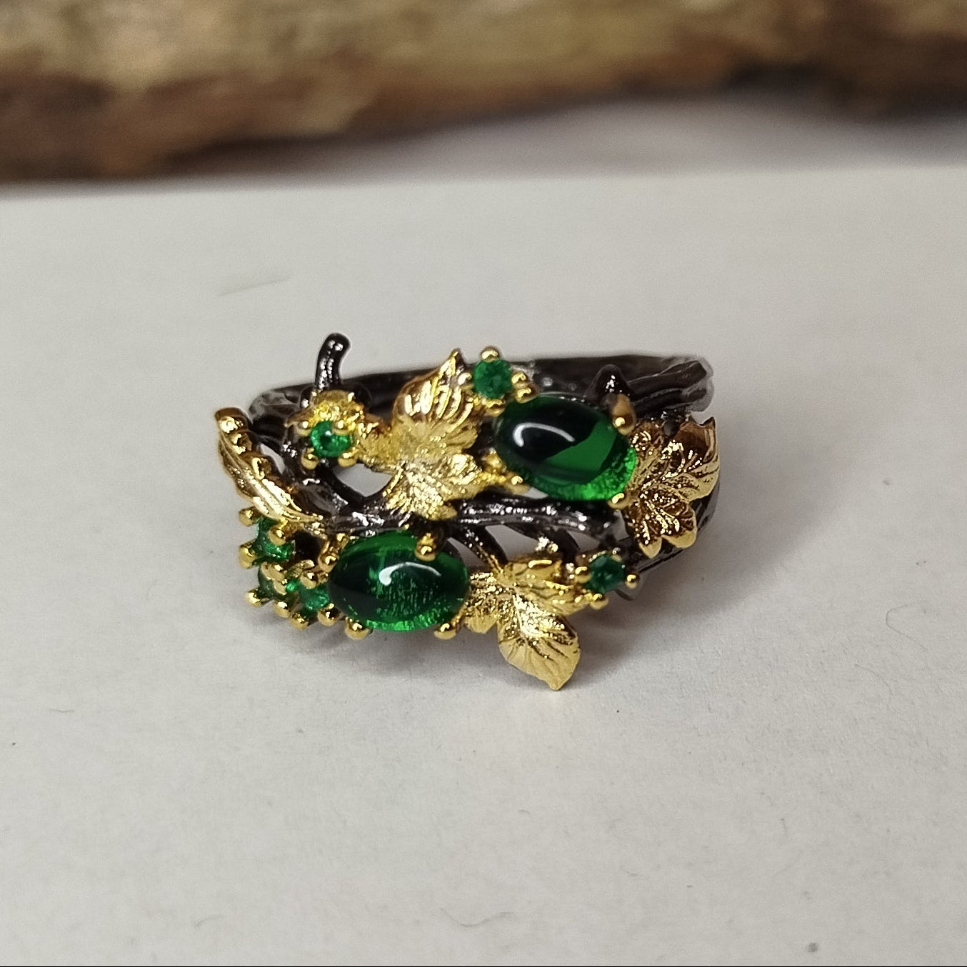 Enchanted Woods Golden Ivy Ring
