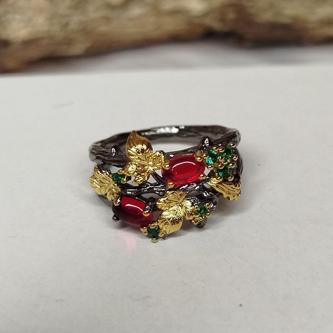 Enchanted Woods Golden Ivy Ring