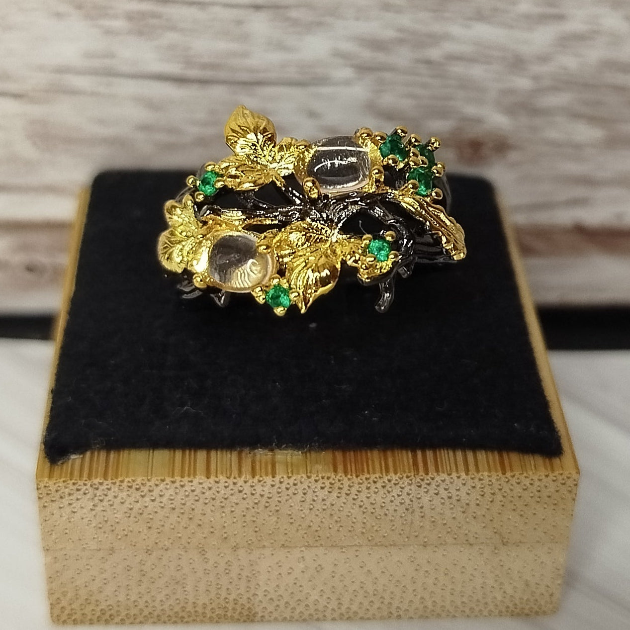 Enchanted Woods Golden Ivy Ring