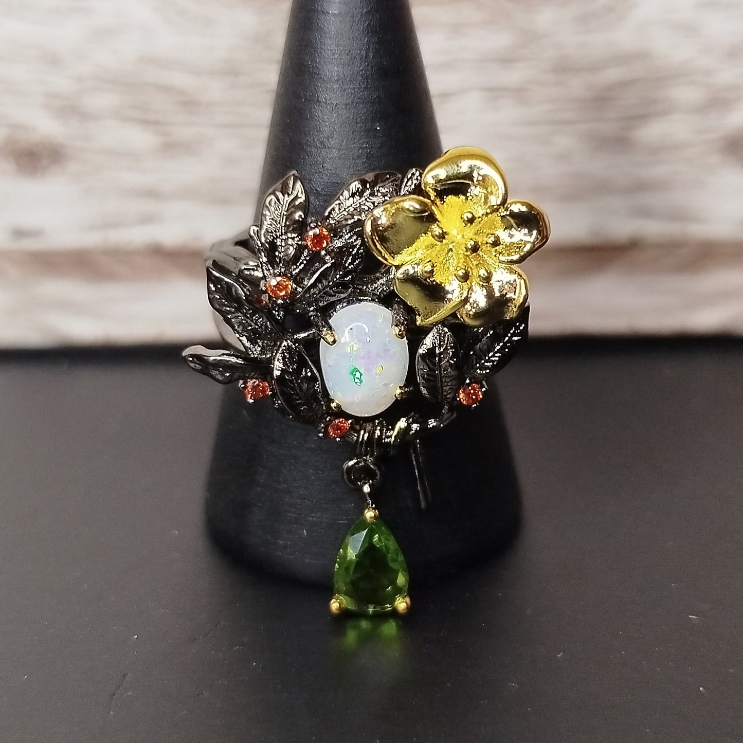 Enchanted Woods Dewdrop Bloom Ring