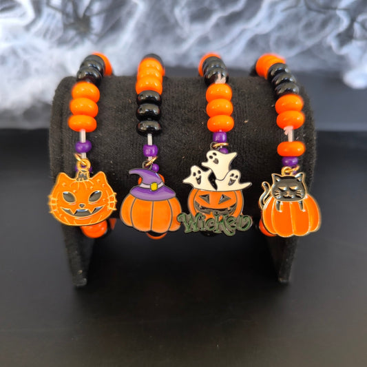 Halloween Charm Græskar Armbånd