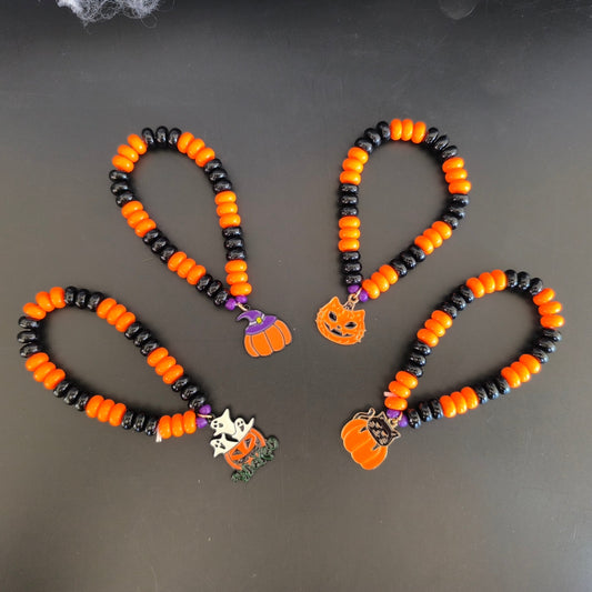 Halloween Charm Græskar Armbånd